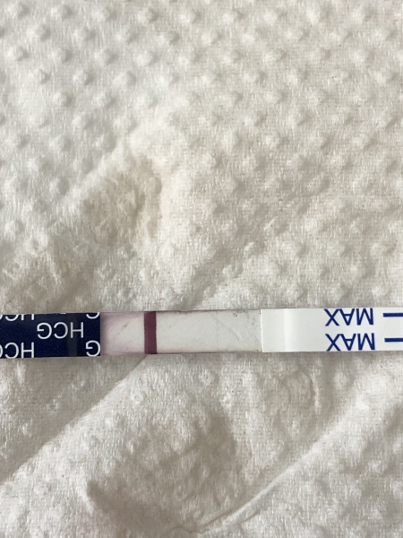 Very thin positive or evap/indent?