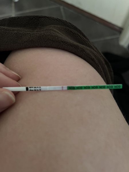 Positive line disappeared 