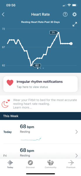 Resting heart rate - am I symptom spotting or is this good news?