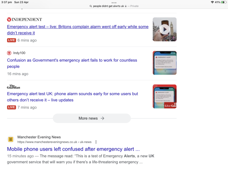 This bloody emergency alert