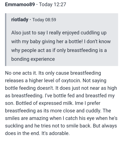 Exclusively Bottle Feeding