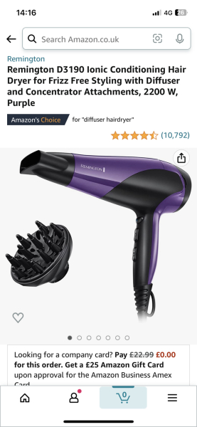 Hairdryer help! (For 10yo)