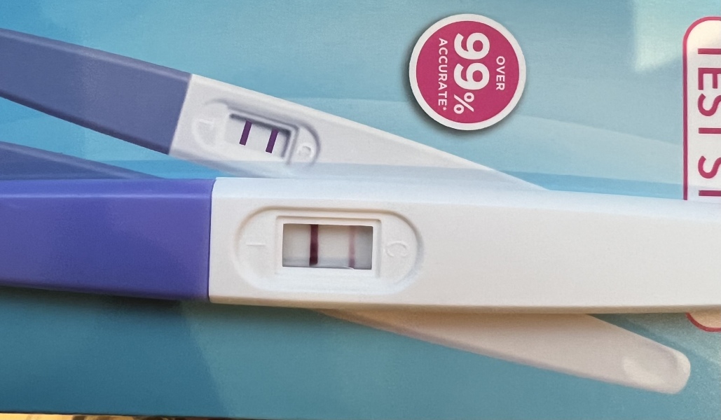 6 weeks - VERY faint line 