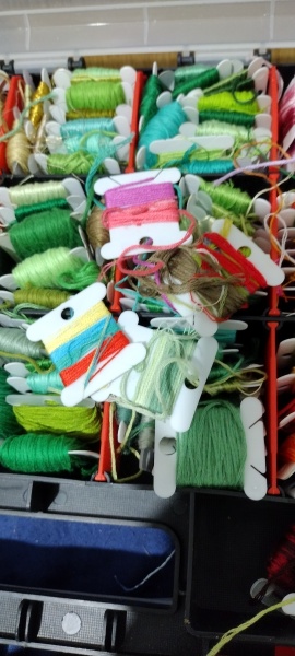 Organising x-stitch threads