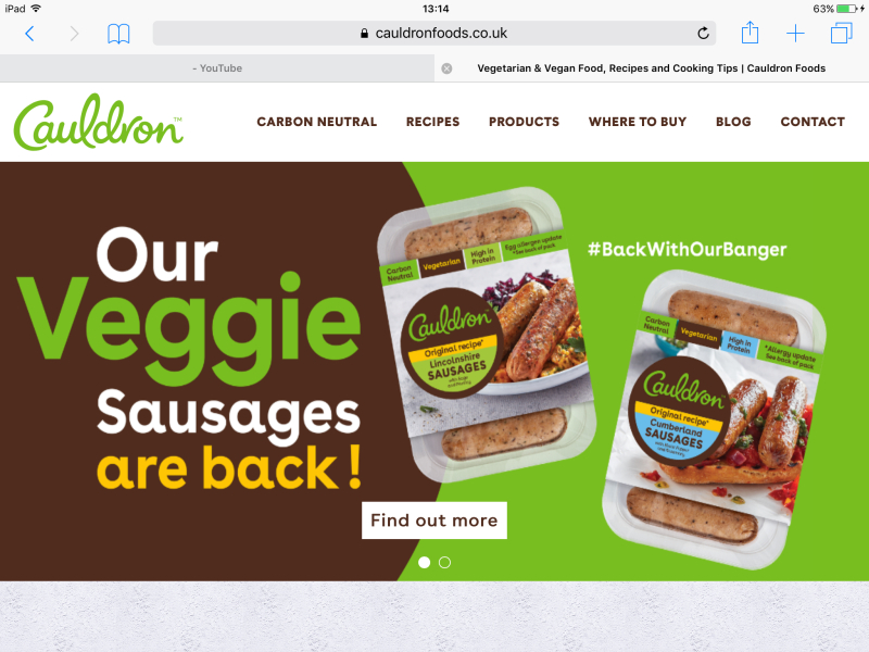 To hate the new Cauldron sausages