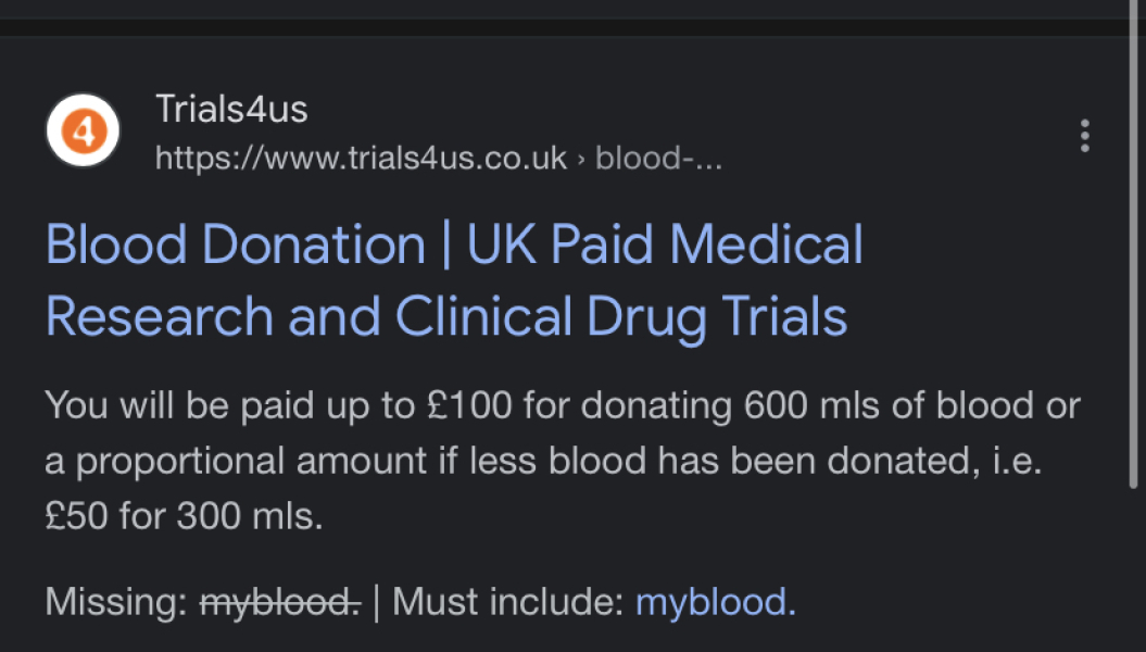 Donating blood? 
