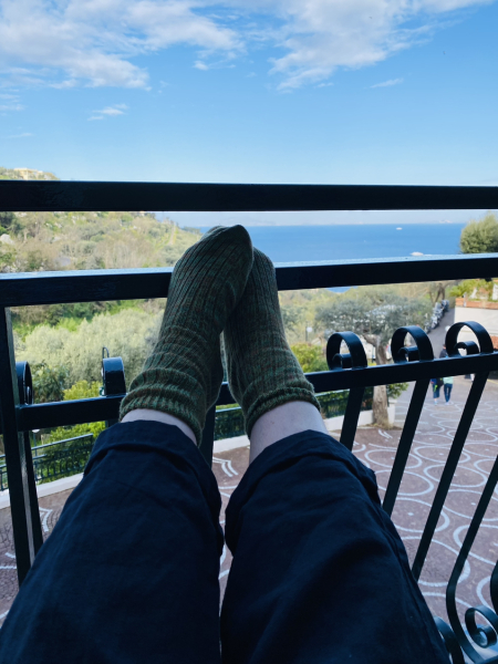 Toasties:- Spring frocks and socks?  
