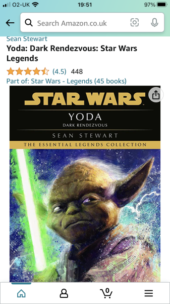 Star Wars book with Yoda on cover