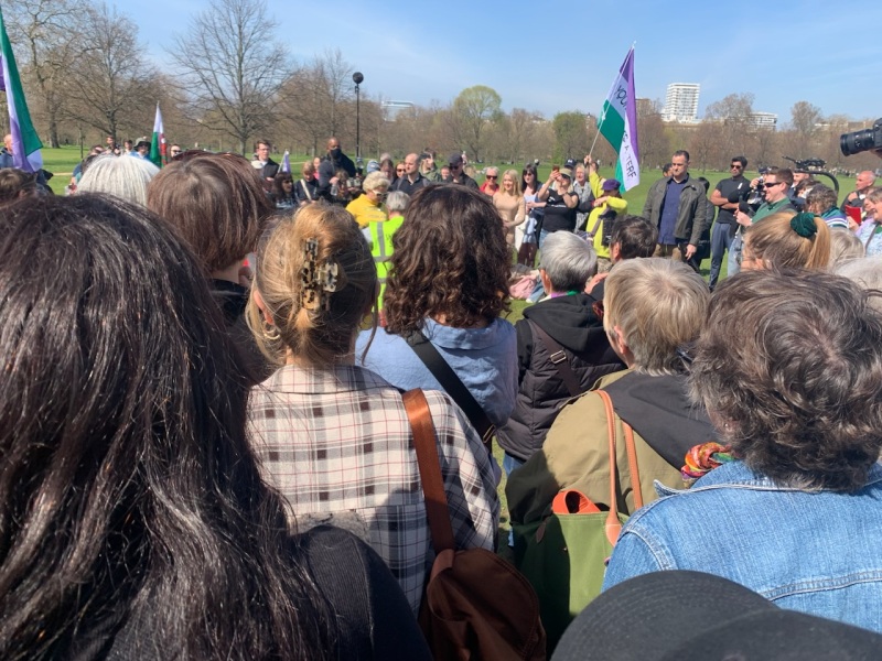 Hundreds at Hyde Park for Let Women Speak!