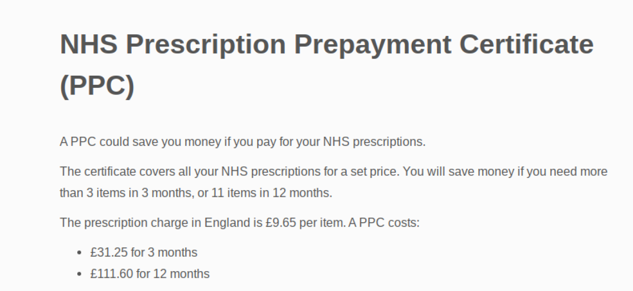 To think blanket free prescriptions for over 60s NEED to end?