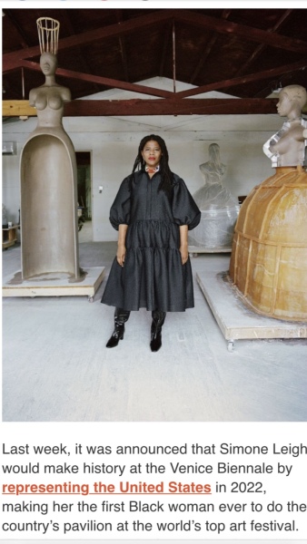 The stupendous style of sculptor Simone Leigh.