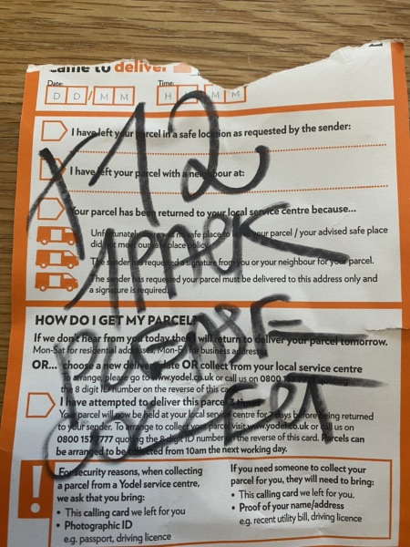 Can anyone please help me work out where DD's parcel is?