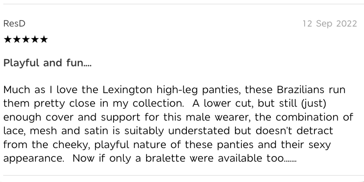 Do you think it is ok for men to post sexualised reviews of women's knickers on M&S website?