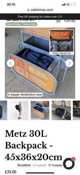 How strict are easy jet with hand luggage?