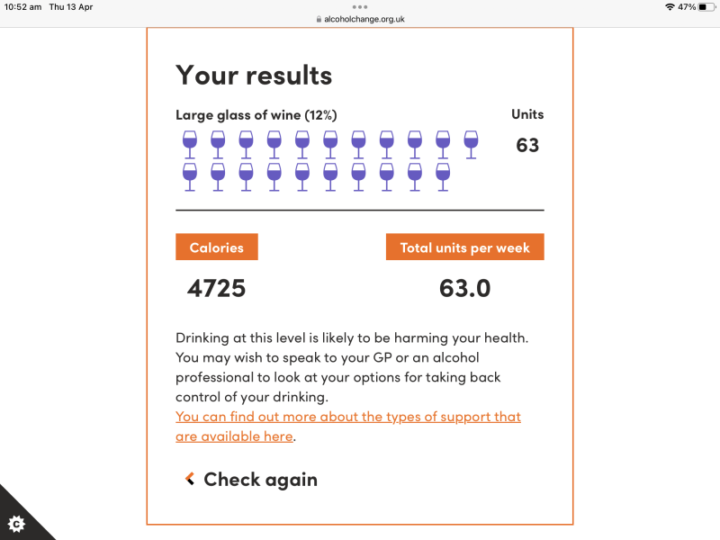 Wine, do you think you are an alcoholic if..