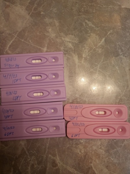Peak positive ovulation for 6 days IUI