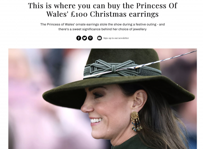 William says Kate always looks stunning.