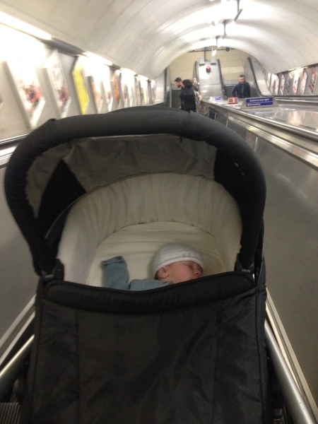 Not to use tube escalators with pushchair