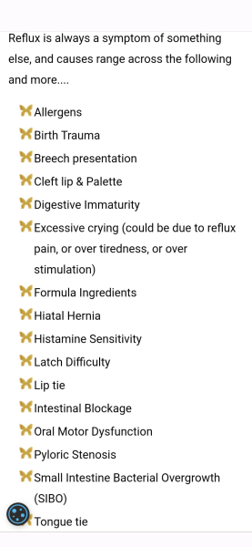 Baby reflux