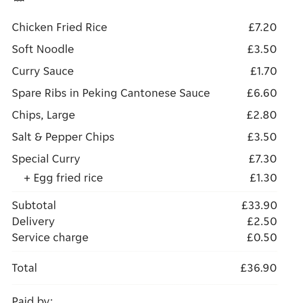 To wonder how people can afford a takeaway for a family?
