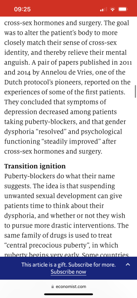 “The evidence to support medicalised gender transitions in adolescents is worryingly weak”