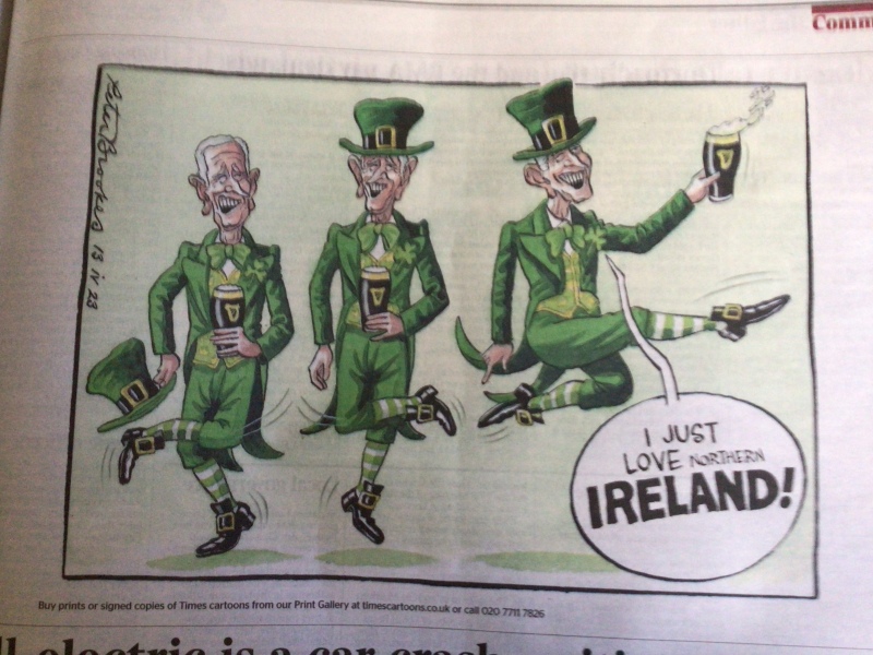 To be sick hearing about Biden's Visit to Ireland