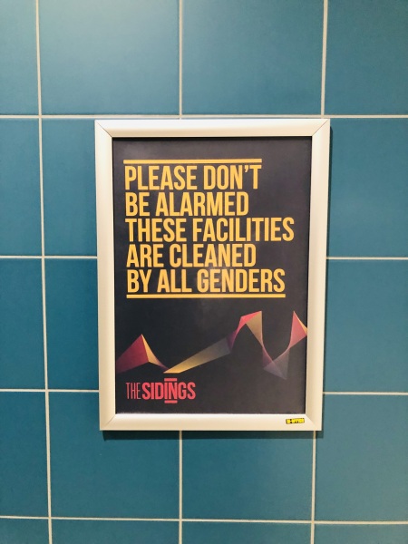 Loos 'cleaned by all genders'