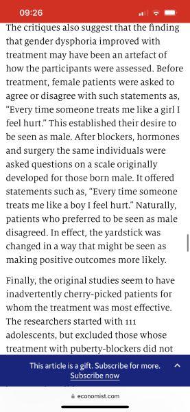 “The evidence to support medicalised gender transitions in adolescents is worryingly weak”