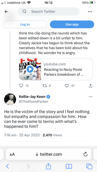 Jackie Green reacts to KJK