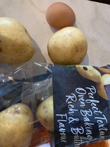 What happened to lovely decent sized baking potatoes? This is just taking the piss, surely?