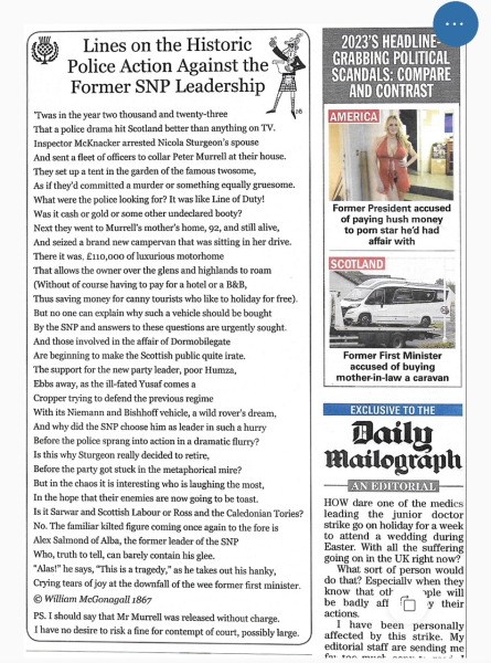 BREAKING NEWS! Peter Murrell in custody for questioning re. funding of SNP