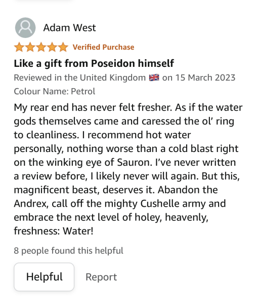 To be annoyed about Wet Wipes ban