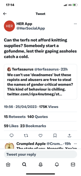 Her App - Terfs get out