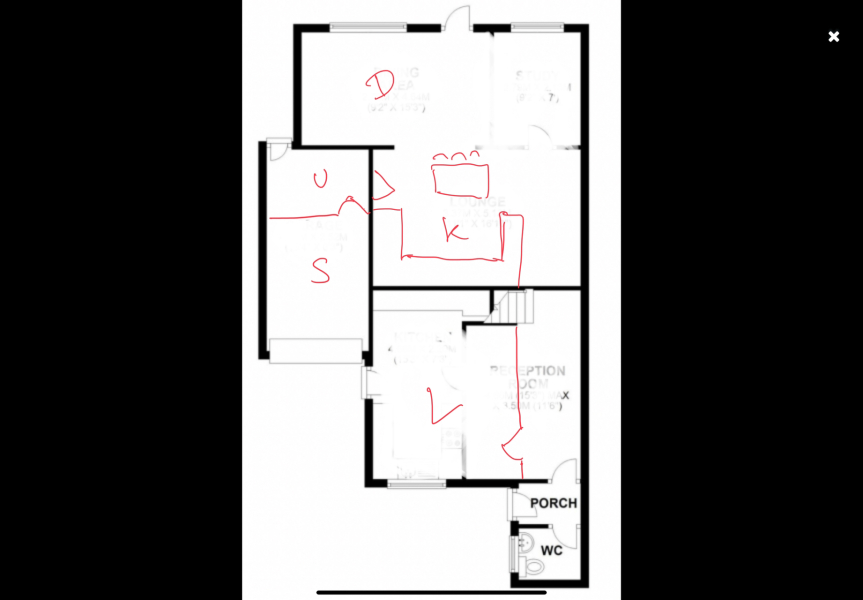 Where to put the kitchen? Floorplan attached