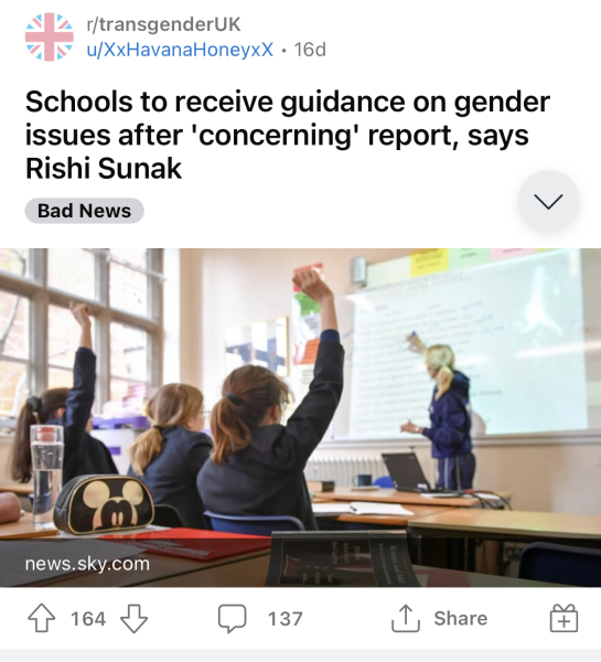 Teacher made to apologise - “good afternoon girls”