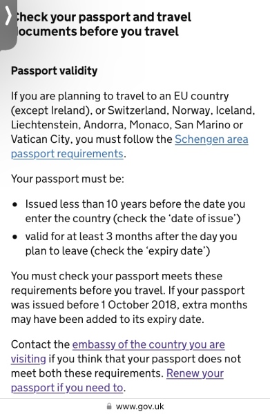 To warn you about passports?
