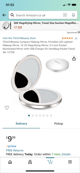 Please me a travel makeup mirror!