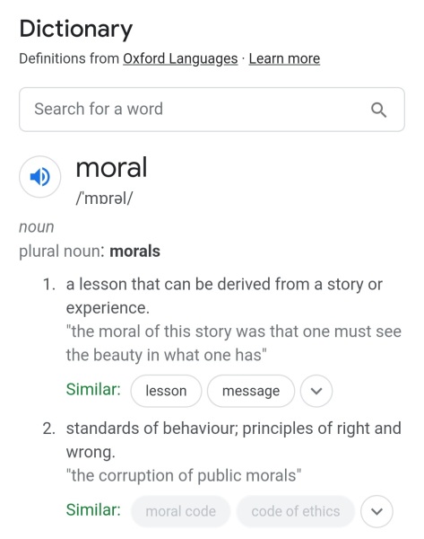 To Have "Told Off" Someone's Child?