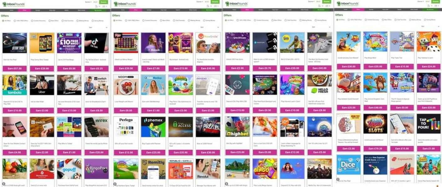 Inbox pounds - earn money playing games and completing 