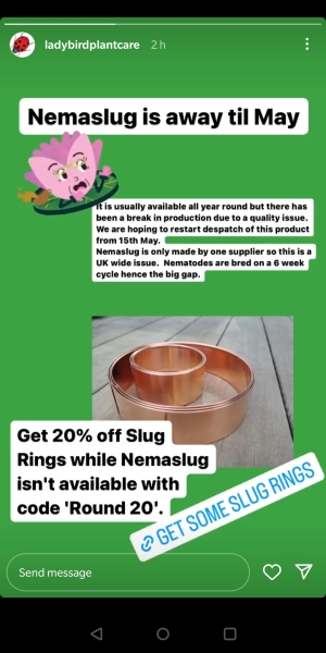 Keeping slugs and snails off my seedlings 🌱