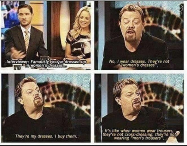 Eddie Izzard interview - one of the stupidest things I’ve ever read