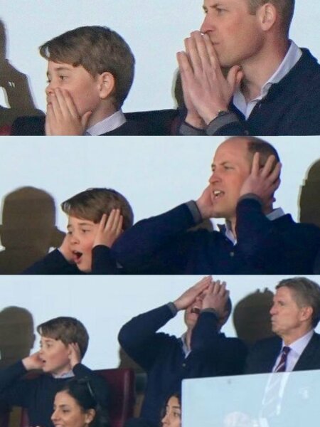 William and George at Aston Villa 080423