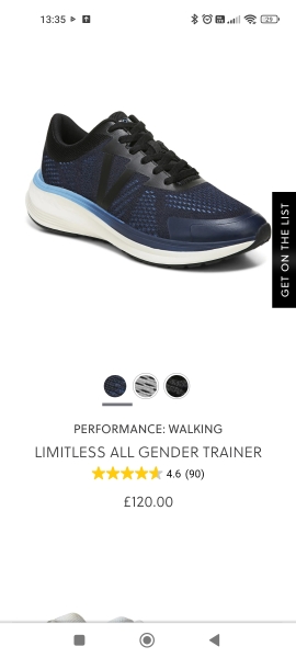 New walking shoes/smartTrainers (Navy) for daywear,shopping  and London Trip