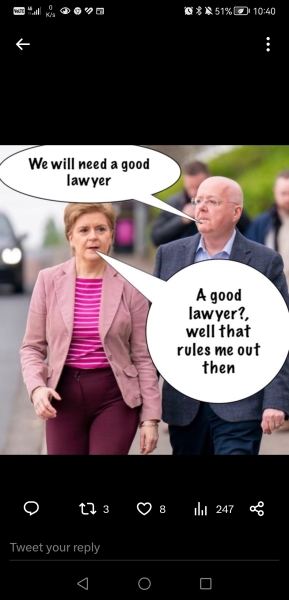 Sturgeon's husband arrested.