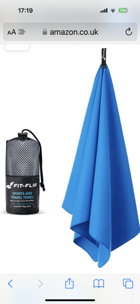 What do you do about beach towels etc when only taking hand luggage on the plane?