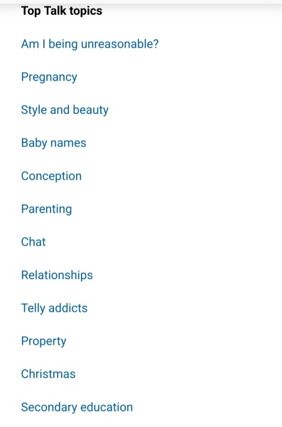 Why have Mumsnet deleted the "Feminism: Sex and Gender discussions" from the easy "Talk" sidebar? 