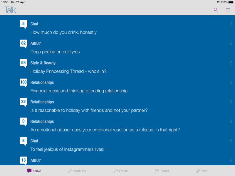 Watching and I'm On?