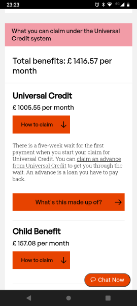I'm better off on benefits