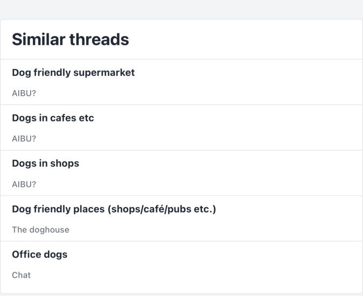 Dogs in shops