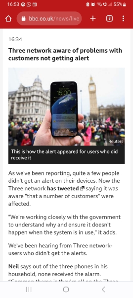 so, did your phone receive the alert? If it was turned on and enabled?